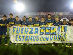 Bandera del primer equipo de Boca para Gago Bandera del primer equipo de Boca para Gago