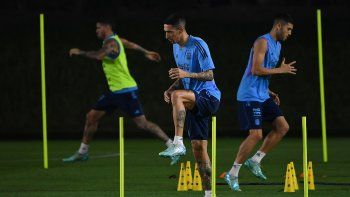 Tranquilidad en la Selección: Ángel Di María volvió a los entrenamientos