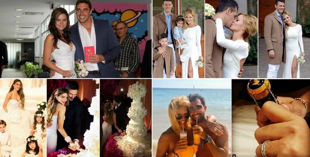 Los famosos que dieron el sí en 2015: mirá las fotos de sus casamientos