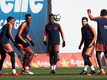 El video en el que Messi deja en ridículo a varios de sus compañeros en una práctica