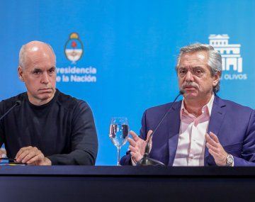 Horacio Rodríguez Larreta y Alberto Fernández