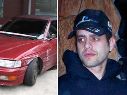 Auto chocado por Carlos Nair Menem Auto chocado por Carlos Nair Menem