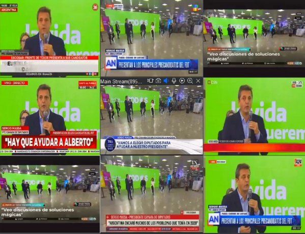 El acto del Frente de Todos, en cadena nacional