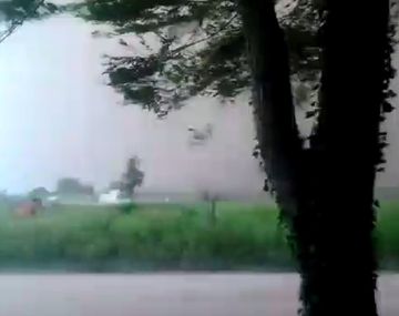 Así comenzaba el violento temporal en Arrecifes