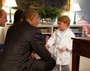 El príncipe George se robó las miradas