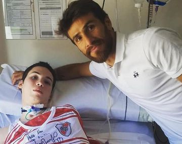 Alan Guevara y su ídolo Leo Ponzio