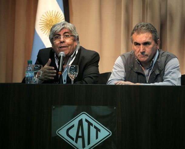 Hugo Moyano y Juan Carlos Schmid
