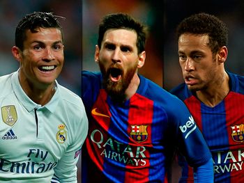 Ronaldo, Messi y Neymar, los mejores