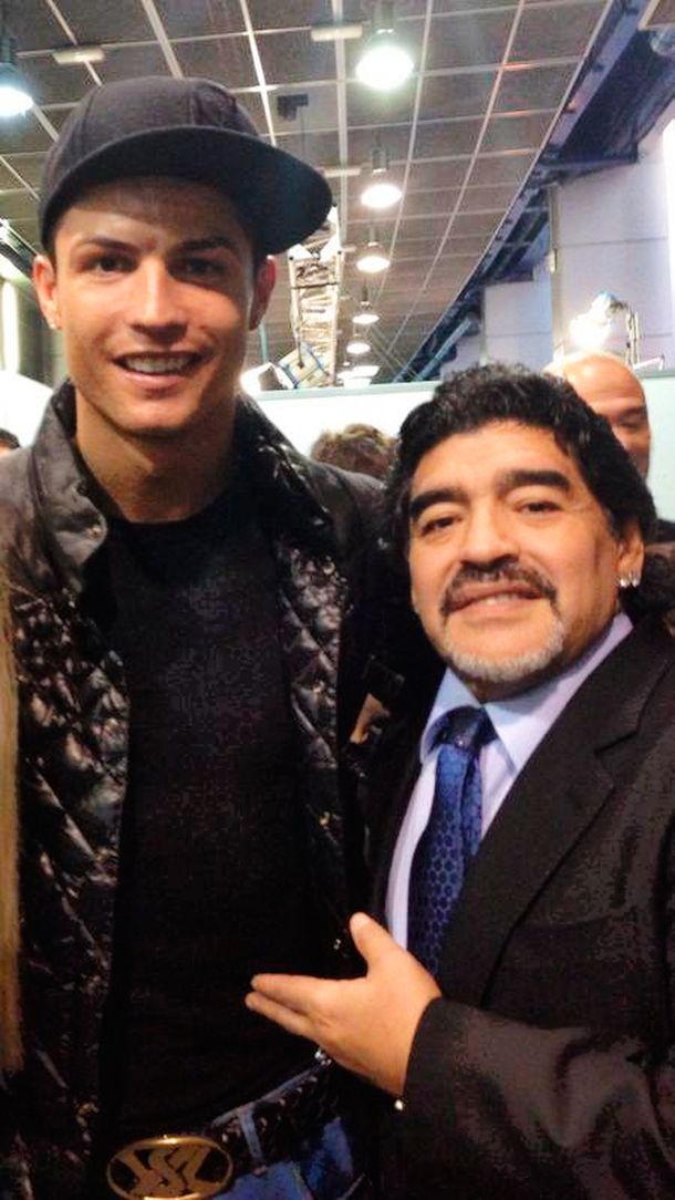 El divertido encuentro entre Maradona y Cristiano Ronaldo