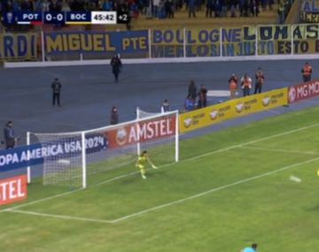 El penal que erró Darío Benedetto en el debut de Boca