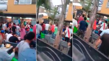 violencia en tucuman: la feroz pelea entre hinchas de river y boca en un bar violencia en tucuman: la feroz pelea entre hinchas de river y boca en un bar