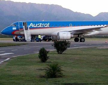 Avión varado en el aire&nbsp;