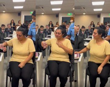 Brenda Agüero en el juicio