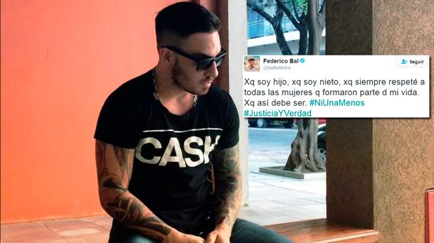 Polémico, Federico Bal se sumó a #NiUnaMenos
