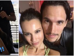 Pampita, con flequillo, y junto al actor Juan Sorini Pampita, con flequillo, y junto al actor Juan Sorini