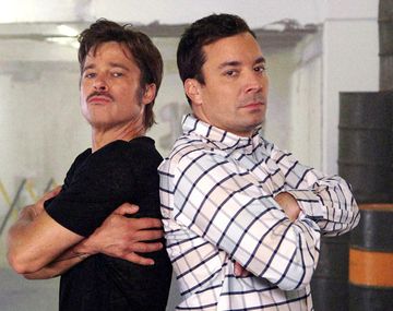 El espectacular breakdance de Brad Pitt y Jimmy Fallon