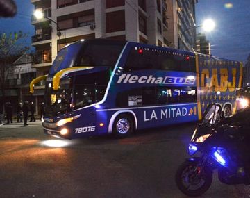 VIDEO: Así fue el ingreso del plantel de Boca al estadio Monumental