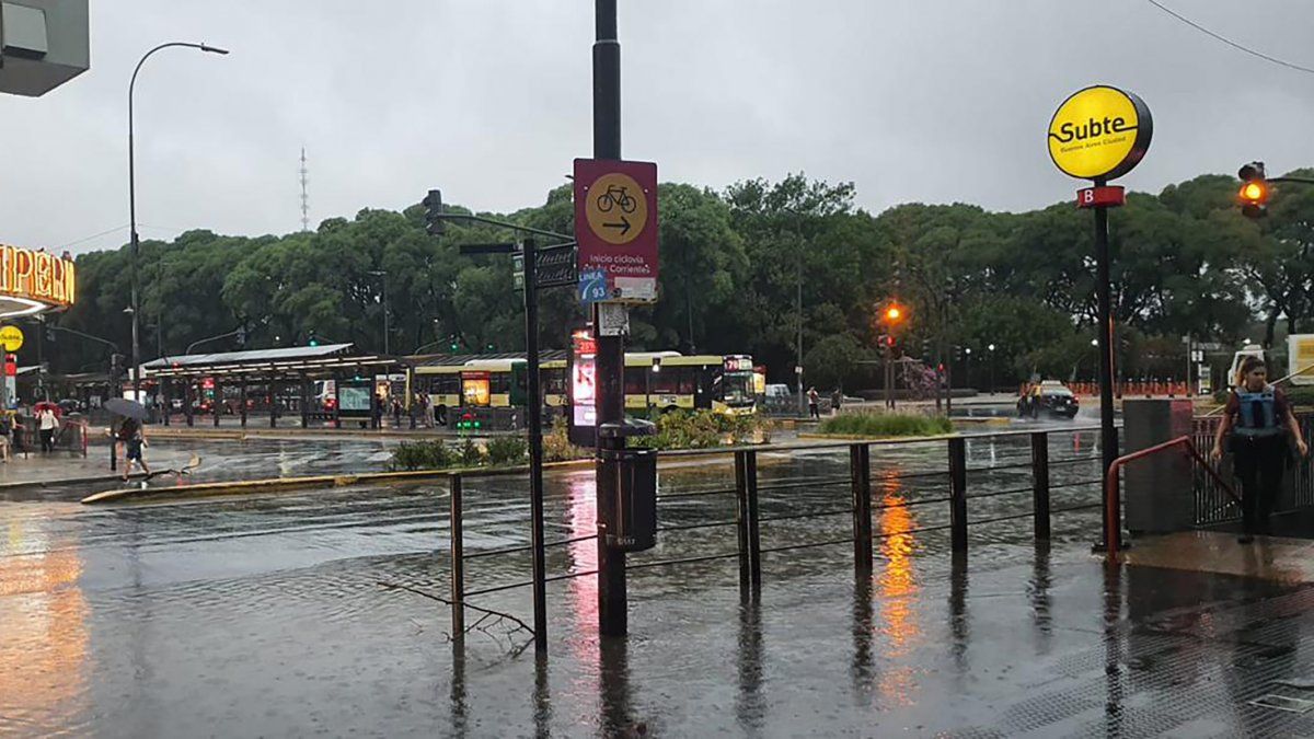 Strong storm in the City of Buenos Aires and surroundings: until when will it rain