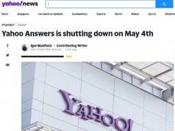Paradoja.com: la muerte de Yahoo! Respuestas apareció en Yahoo! Noticias