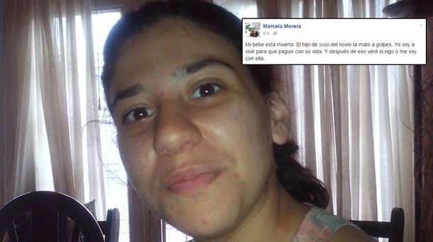 El duro mensaje de la mamá de Julieta en Facebook: El novio la mató a golpes