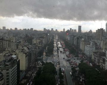 Cielo nublado en Buenos Aires.