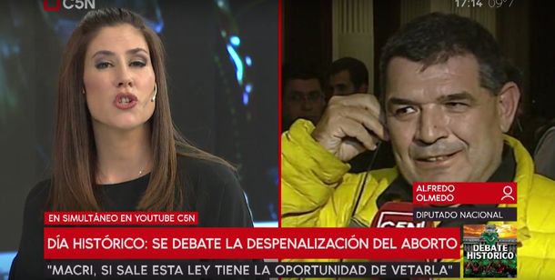 Daniela Ballester y Alfredo Olmedo se cruzaron en el aire de C5N