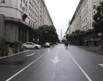 Por el coronavirus quedaron desiertas las calles de Buenos Aires