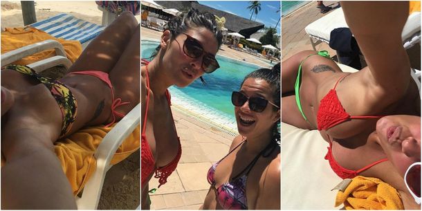 Playa, sol, bikini y una amiga: las vacaciones de Ivana Nadal en Brasil
