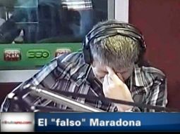 se hizo pasar por diego maradona y provoco el llanto de un periodista se hizo pasar por diego maradona y provoco el llanto de un periodista
