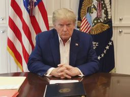 En medio de versiones sobre su estado de salud, Trump publicó un video: Volveré pronto