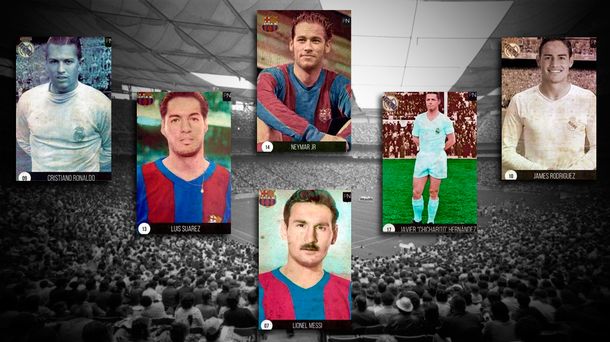 ¿Messi con bigote? Mirá a las estrellas europeas en versión retro
