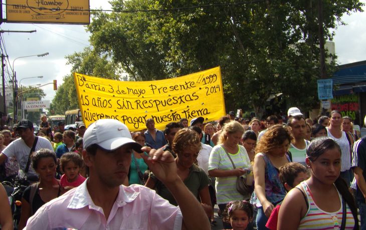 Florencio Varela: acampan en reclamo de la urbanización de barrios y asentamientos