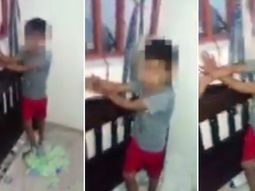 El nene estuvo cuatro horas atado en una ventana El nene estuvo cuatro horas atado en una ventana