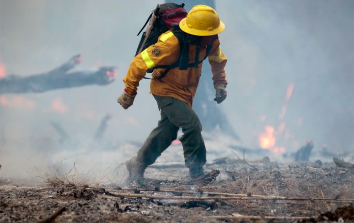 Logran controlar el incendio forestal en el Cerro Otto