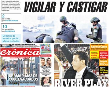 Mirá la tapa de los diarios