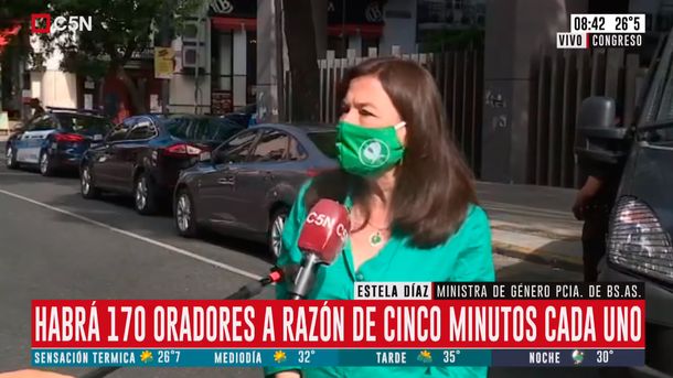 Estela Díaz, sobre el debate por el aborto en Diputados: Estamos muy cerca de que sea ley