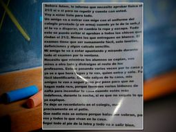 Esta es la amenaza que recibió una de las maestras Esta es la amenaza que recibió una de las maestras