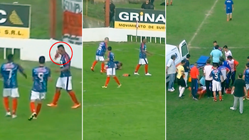 ¿y el mate? un hincha del ascenso se enojo y le tiro un termo a rival ¿y el mate? un hincha del ascenso se enojo y le tiro un termo a rival