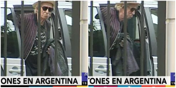 VIDEO: Los Rolling Stones llegaron a Argentina y Keith Richards saludó a los fans