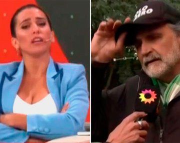 Piquetero amenaza a Cinthia Fernández al aire y lo acusan de delincuente