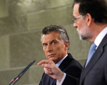 Mauricio Macri junto a Mariano Rajoy