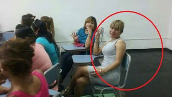 Angie Velásquez mientras estudiaba Periodismo en la Universidad de La Plata Angie Velásquez mientras estudiaba Periodismo en la Universidad de La Plata