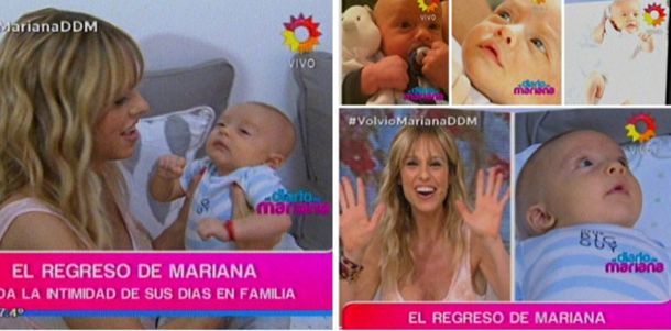 Mariana Fabbiani habló de la maternidad y su vuelta a la tele: Con Máximo trabajamos juntos y en los cortes le doy la teta