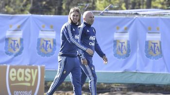 Sebastián Beccacece y Jorge Sampaoli Sebastián Beccacece y Jorge Sampaoli