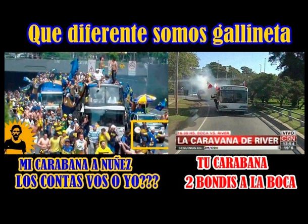 La respuesta Xeneize con afiches no se hizo esperar