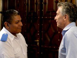 Chocobar fue recibido por el presidente Mauricio Macri