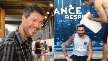 tinelli acepto el desafio de lavezzi: ¿cuando se tirara un baldazo de agua fria? tinelli acepto el desafio de lavezzi: ¿cuando se tirara un baldazo de agua fria?