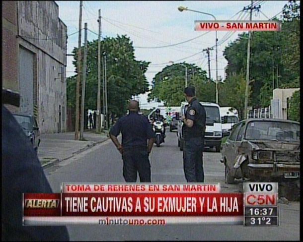 Drama familiar en San Martín: un hombre mantuvo cautiva a su ex mujer y a la hija de ella