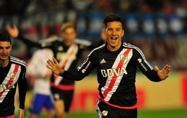 Sebastián Driussi marcó el primer gol de River ante Unión por los cuartos de final de la Copa Argentina