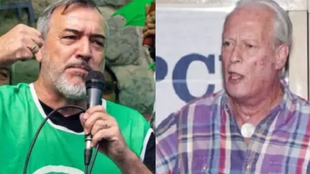 Rodolfo Aguiar (ATE) y Andrés Rodríguez (UPCN). Rodolfo Aguiar (ATE) y Andrés Rodríguez (UPCN).